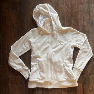 Athleta Cream Zip Hoodie